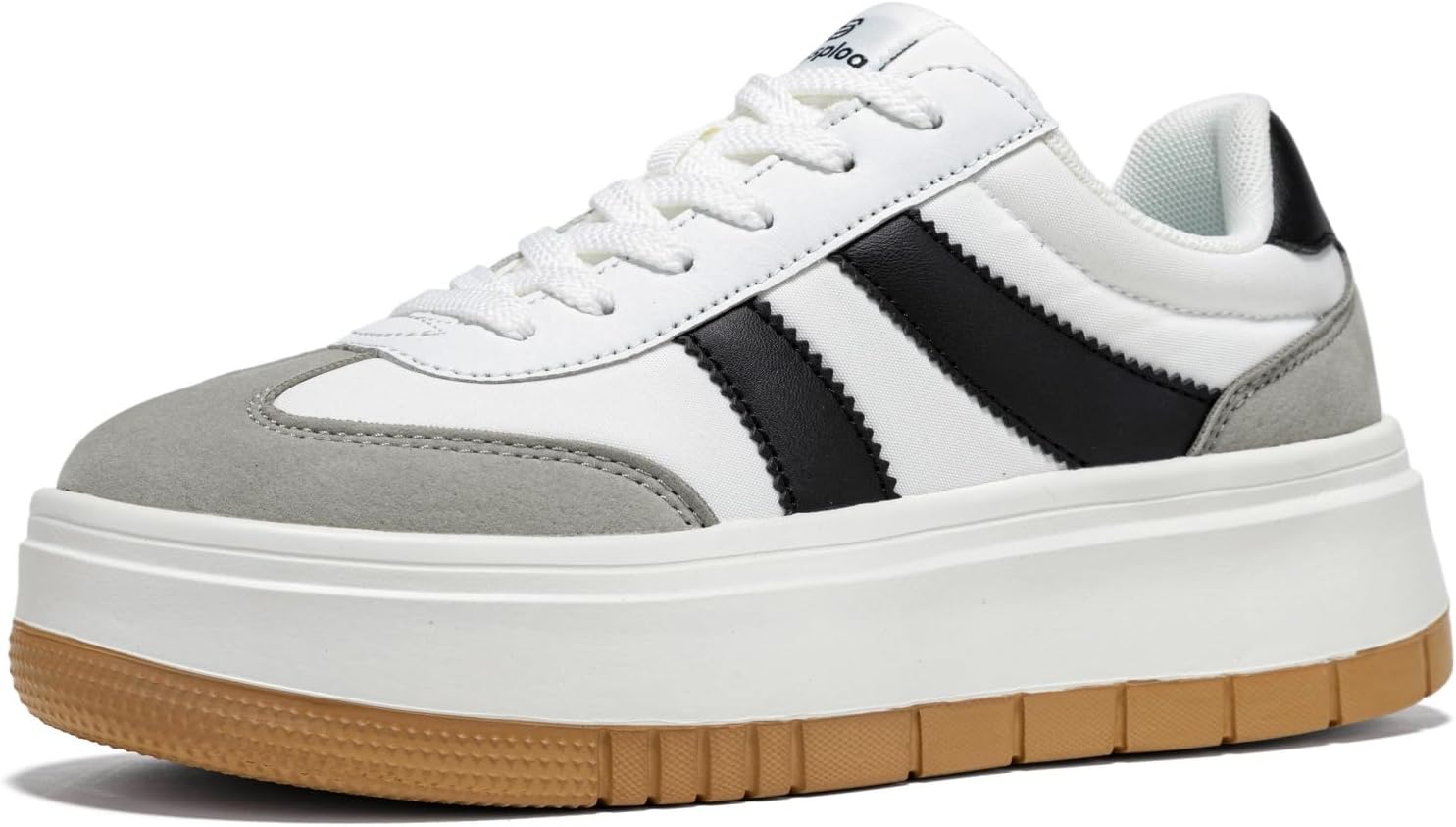 Women's Chunky Platform Sneakers - Lightweight Classic Tennis Shoes for Teachers and All-Day Walking - 6