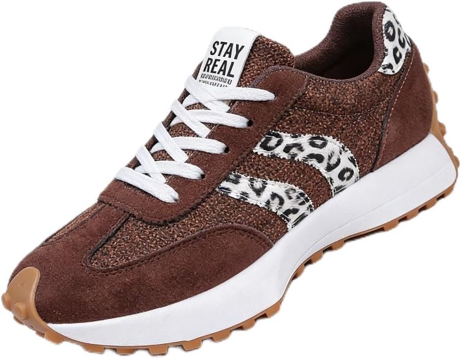 Women's Thick Sole Fashion Sneakers - Breathable Textile Upper with Rubber Outsole for All-Season Walking - Black