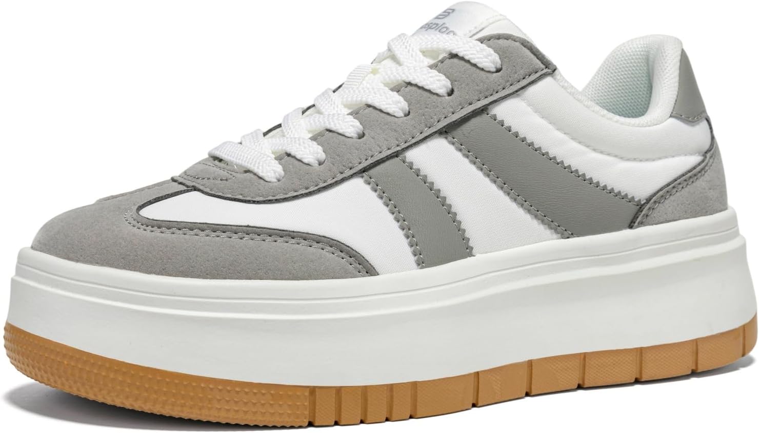 Women's Chunky Platform Sneakers - Lightweight Classic Tennis Shoes for Teachers and All-Day Walking - 6