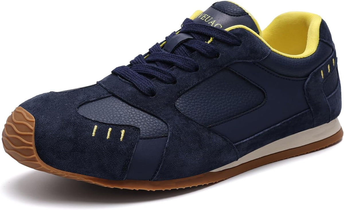 Women's Low Top Fashion Sneakers - Non-Slip Lace-Up Walking Shoes with Memory Foam Insole for Office Days - 8
