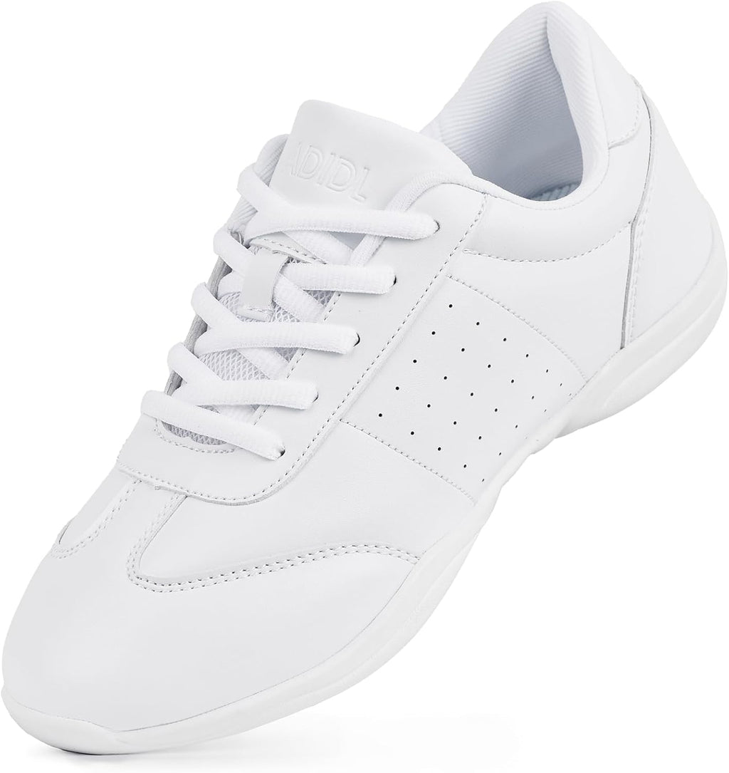 Women's Cheerleading Dance Shoes - Lightweight Athletic Cheer Sneakers with Flat Sole for Practice and Competition - 7