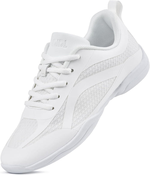 Women's Cheerleading Dance Shoes - Lightweight Athletic Cheer Sneakers with Flat Sole for Practice and Competition - 6