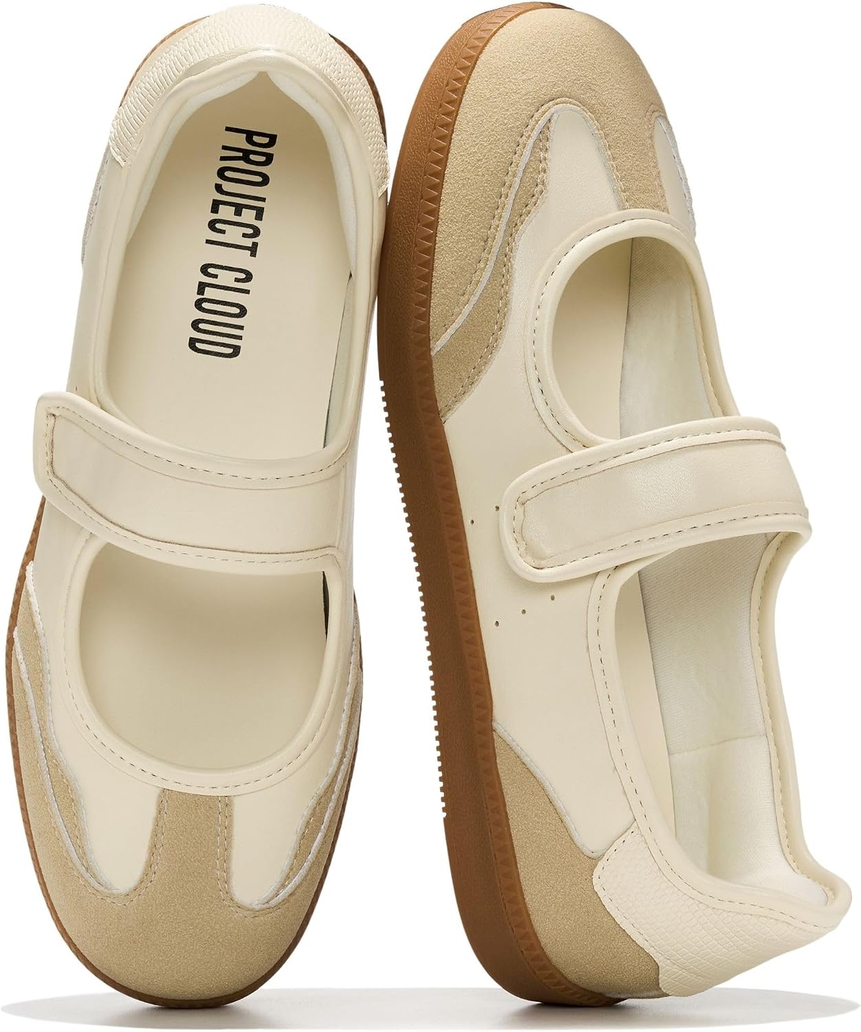 Women's Mary Jane Sneakers - Slip-On Casual Shoes with Cushioned Memory Foam Insole for Daily Walking - 7