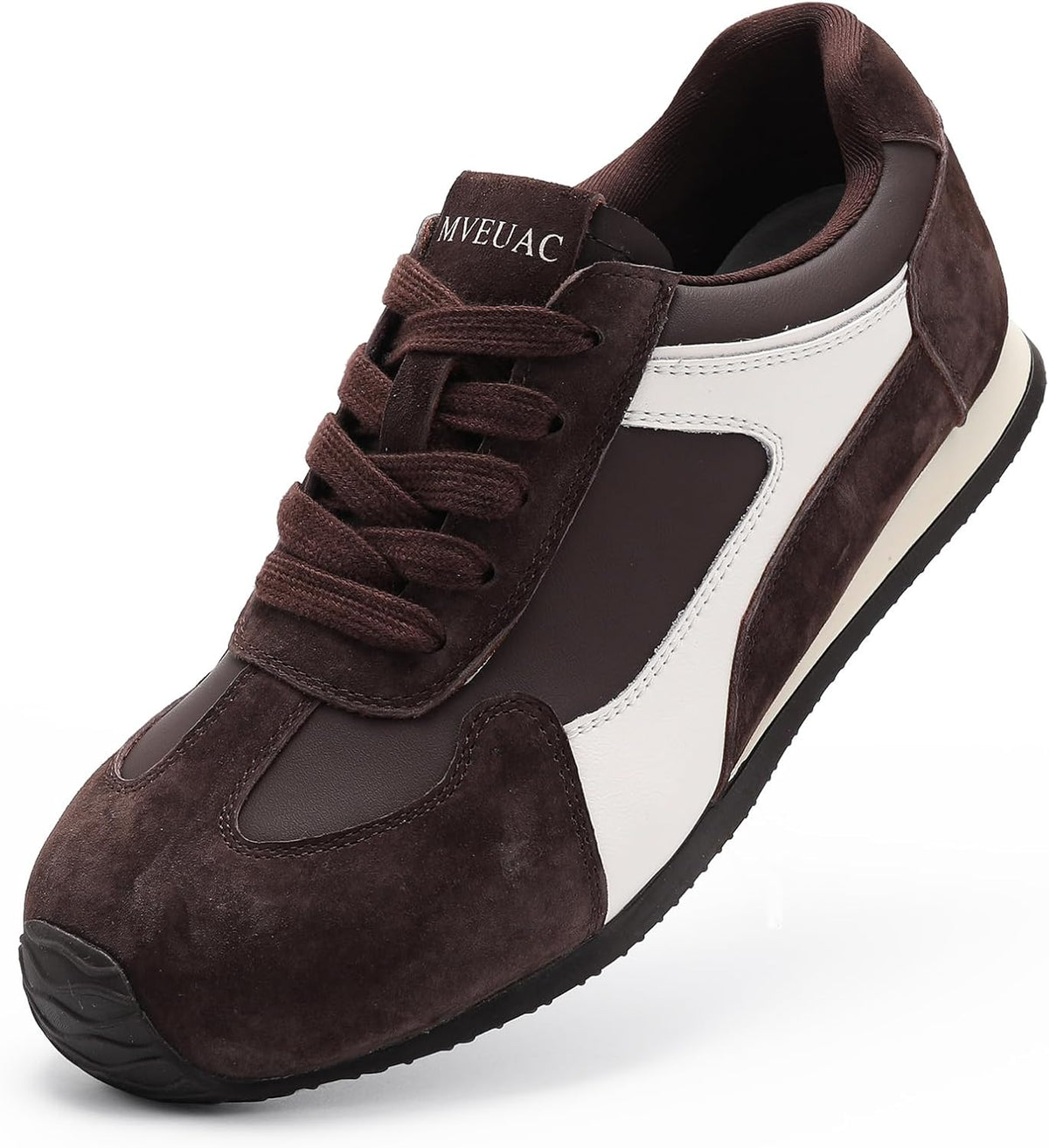Women's Low Top Fashion Sneakers - Non-Slip Lace-Up Walking Shoes with Memory Foam Insole for Office Days - 7