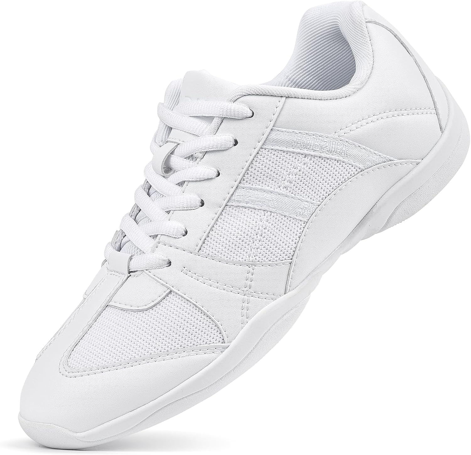 Women's Cheerleading Dance Shoes - Lightweight Athletic Cheer Sneakers with Flat Sole for Practice and Competition - 6