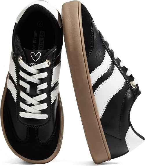Women's Barefoot Walking Shoes - Wide Toe Box Retro Trainers with Non-Slip Sole in Wide Sizes - 6 Wide