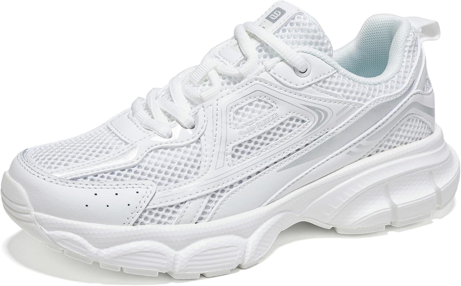 Women's Chunky Platform Sneakers - Breathable Mesh Athletic Shoes for Gym Workouts and Walking - 6