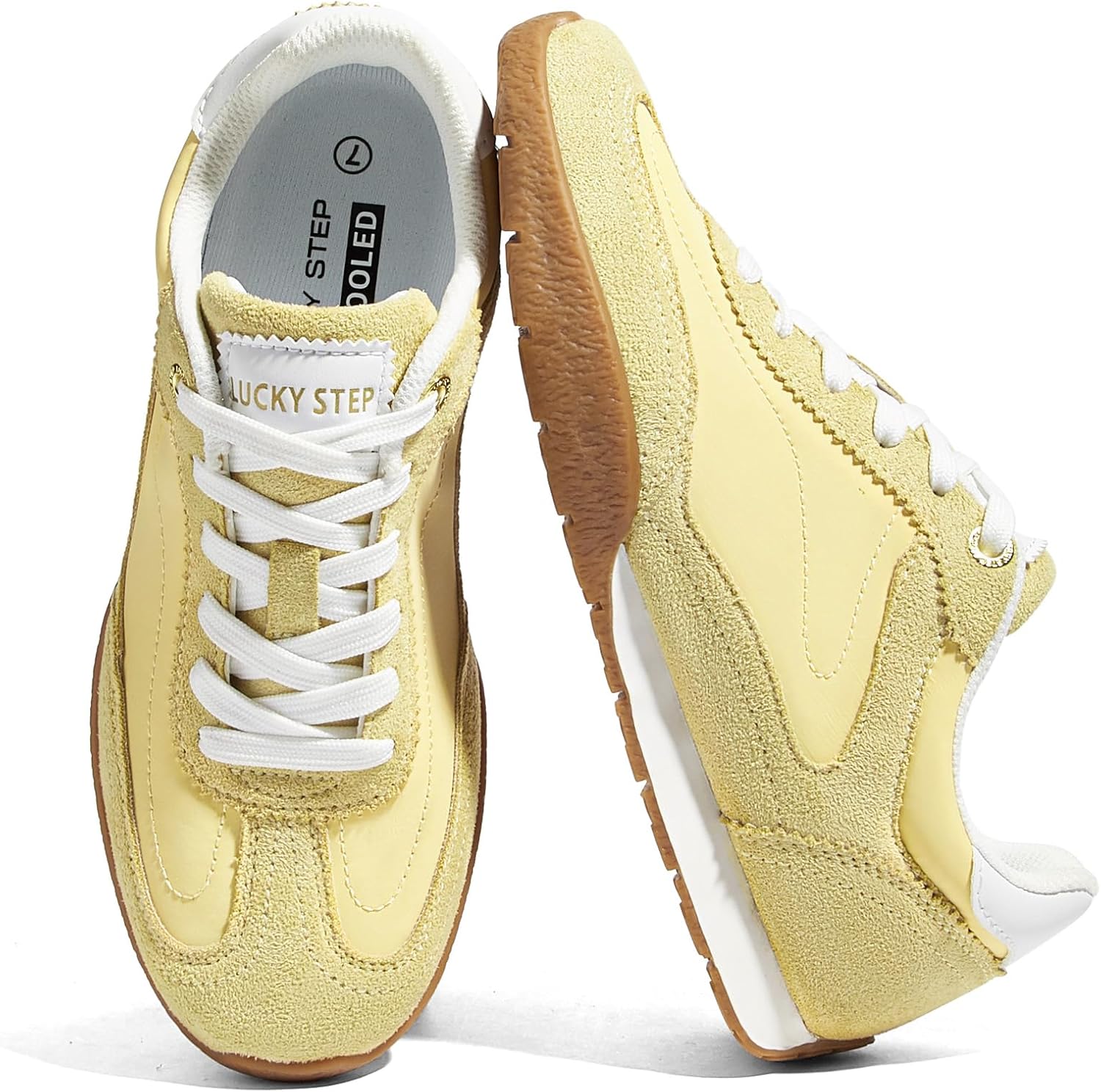Women's Retro Casual Sneakers - Classic Tennis Shoes with Anti-Slip Sole for Neutral Everyday Outfits - 6