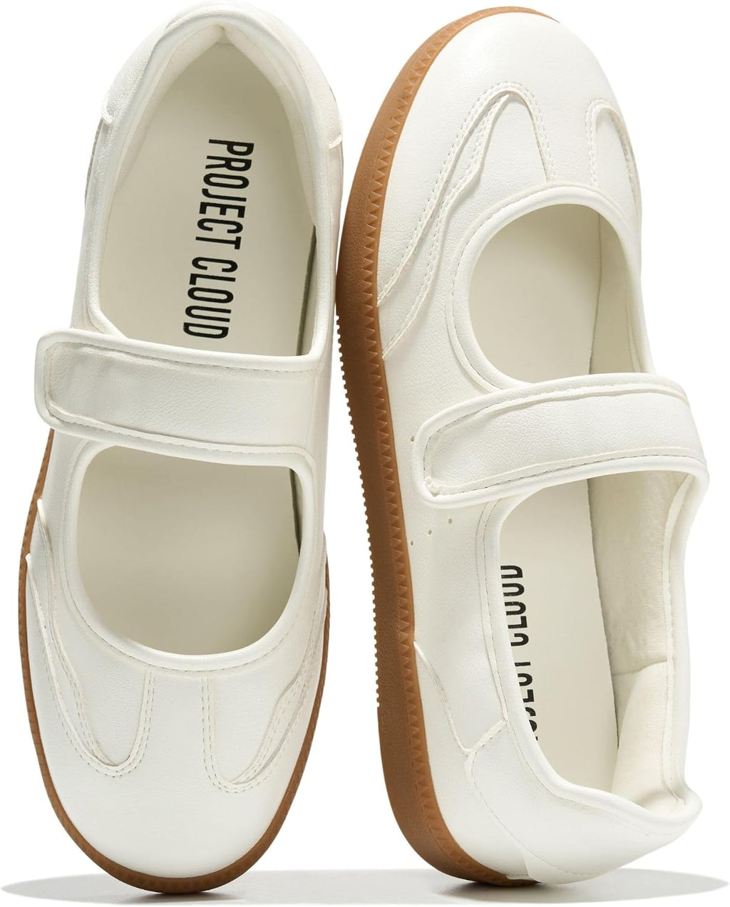 Women's Mary Jane Sneakers - Slip-On Casual Shoes with Cushioned Memory Foam Insole for Daily Walking - 7
