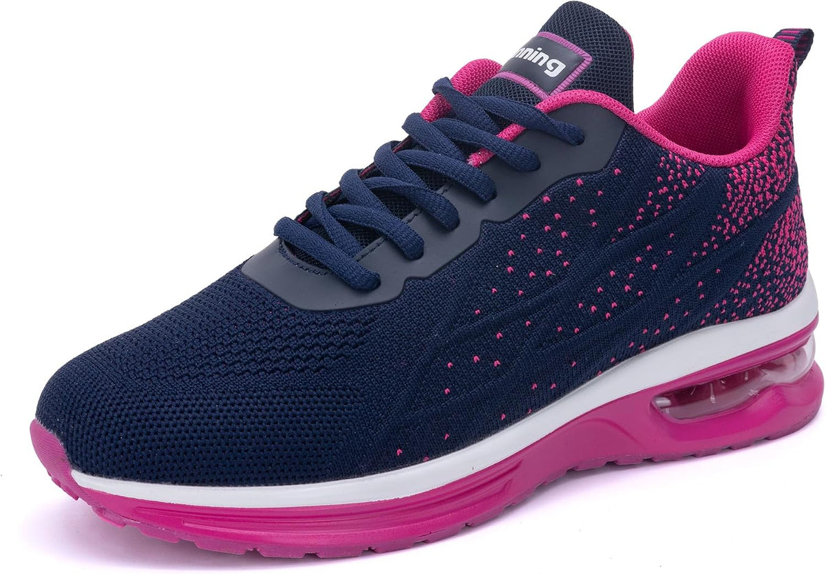 Women's Slip-On Walking Shoes - Easy Entry Tennis Sneakers with Cushioned Support in Sizes 6 to 10.5 - 7
