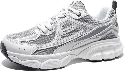 Women's Chunky Platform Sneakers - Breathable Mesh Athletic Shoes for Gym Workouts and Walking - 6