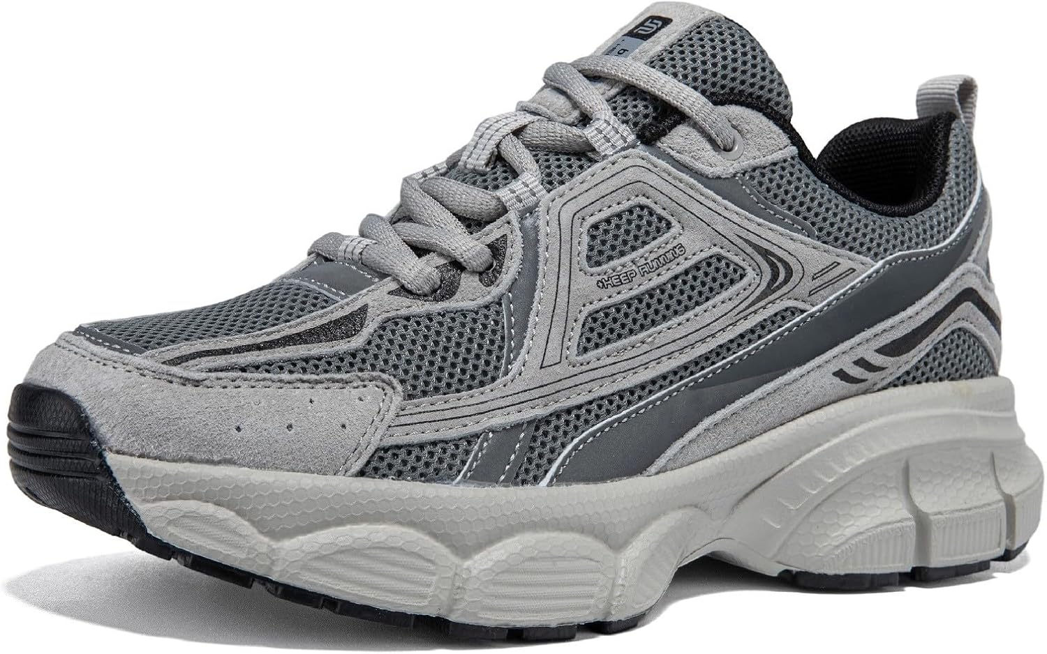 Women's Chunky Platform Sneakers - Breathable Mesh Athletic Shoes for Gym Workouts and Walking - 6
