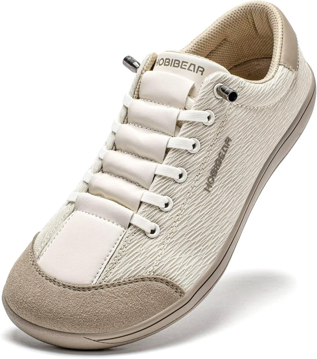 Women's Barefoot Slip-On Shoes - Mesh Wide Toe Box Zero Drop Sneakers for Lightweight Everyday Wear - 6 Wide