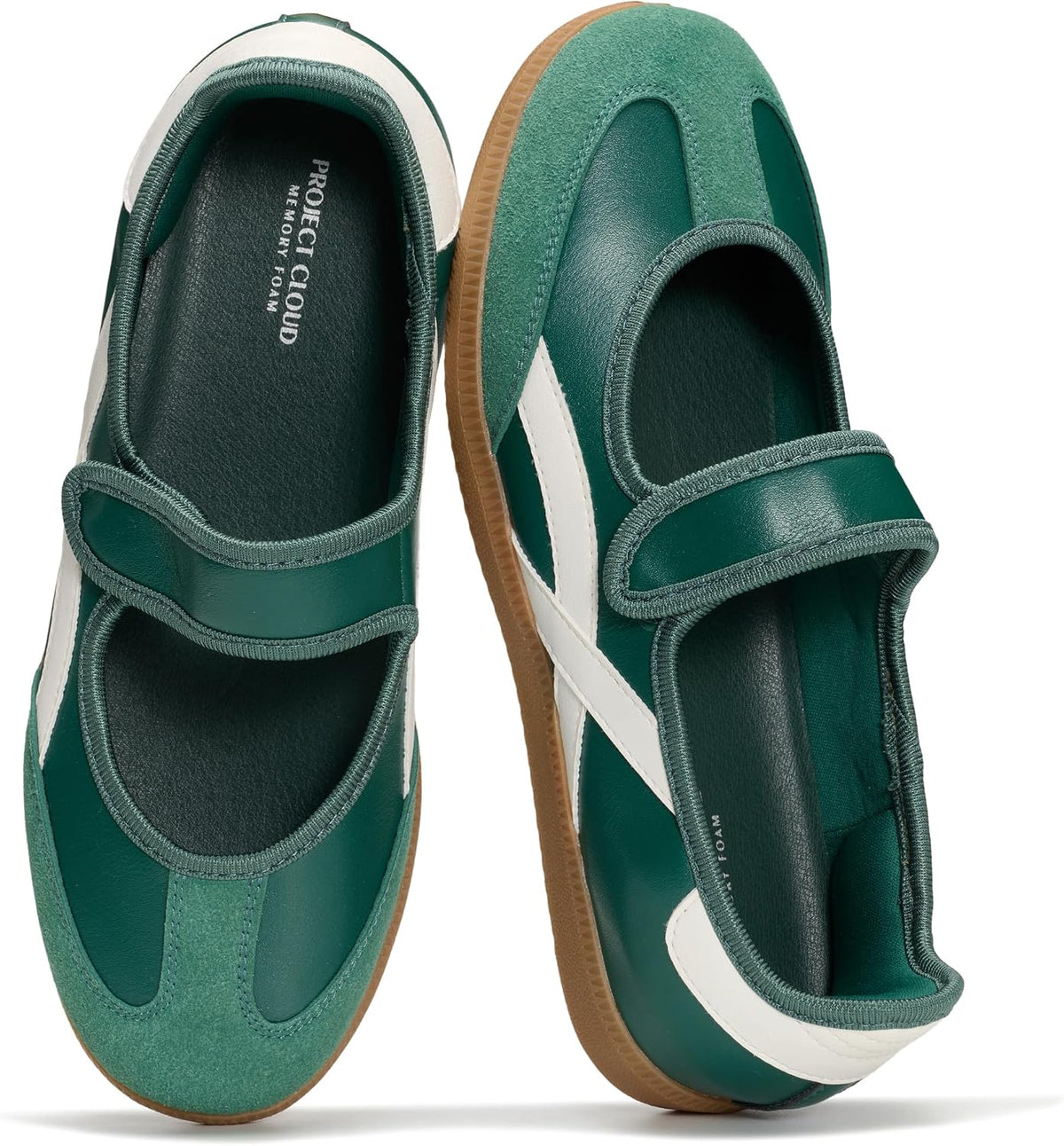 Women's Mary Jane Sneakers - Slip-On Casual Shoes with Cushioned Memory Foam Insole for Daily Walking - 7