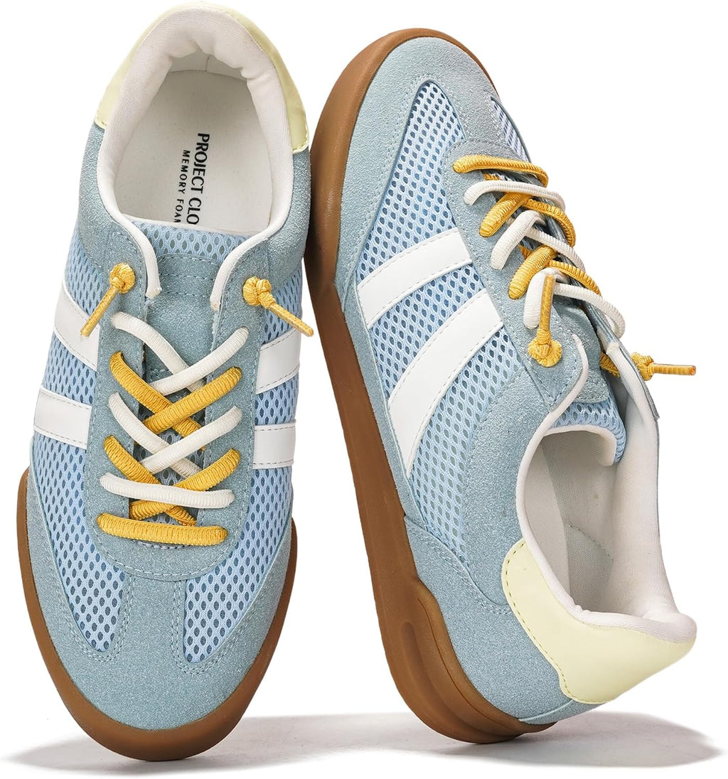 Women's Genuine Leather Slip-On Sneakers - Memory Foam Insole and Lightweight Sole for Everyday Walking - 7