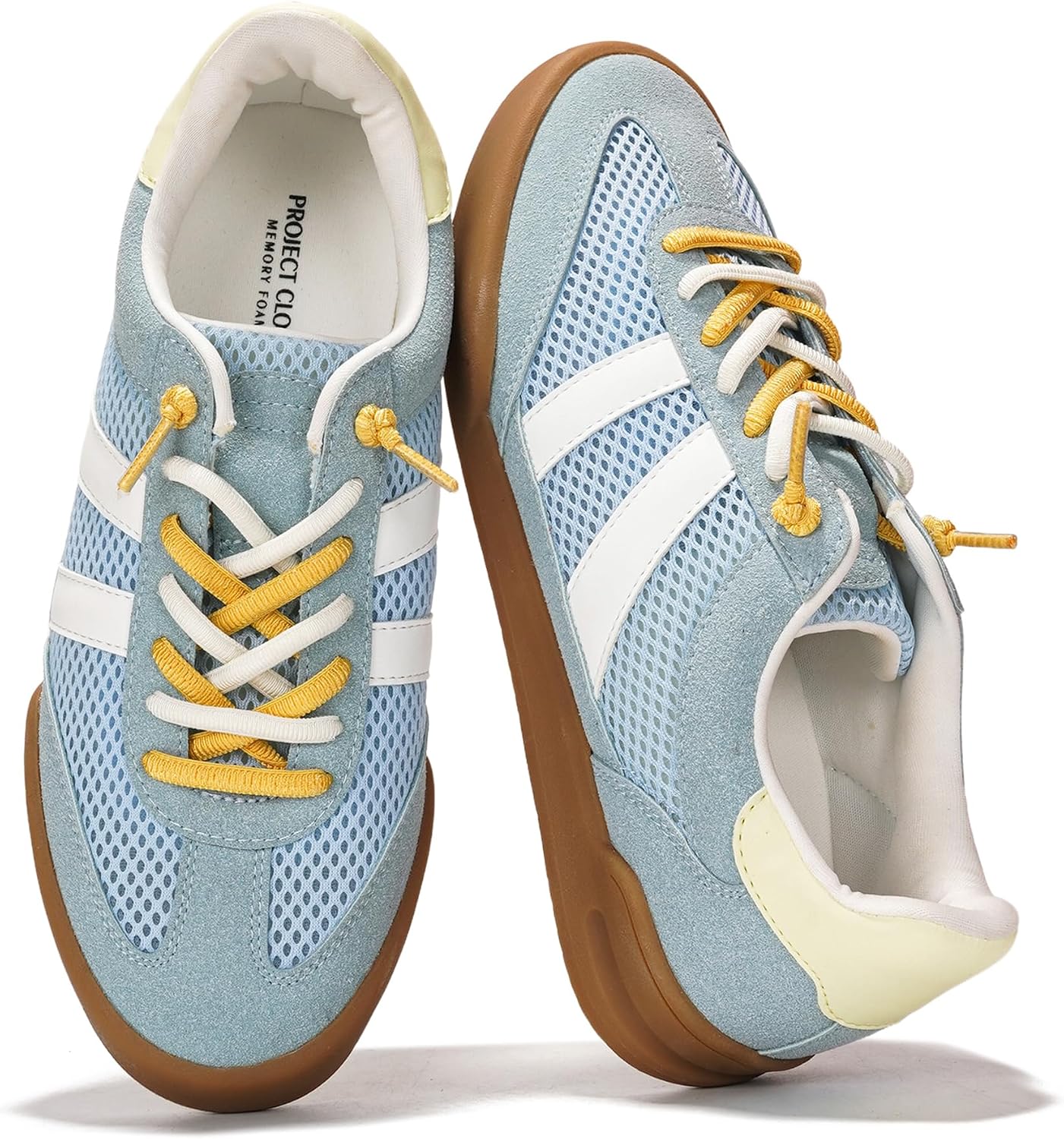 Women's Genuine Leather Slip-On Sneakers - Memory Foam Insole and Lightweight Sole for Everyday Walking - 7