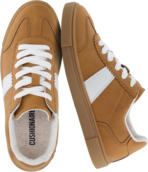 Women's Casual Tennis Sneakers - Memory Foam Insole and Slip Resistant Outsole in Regular and Wide Sizes - 6