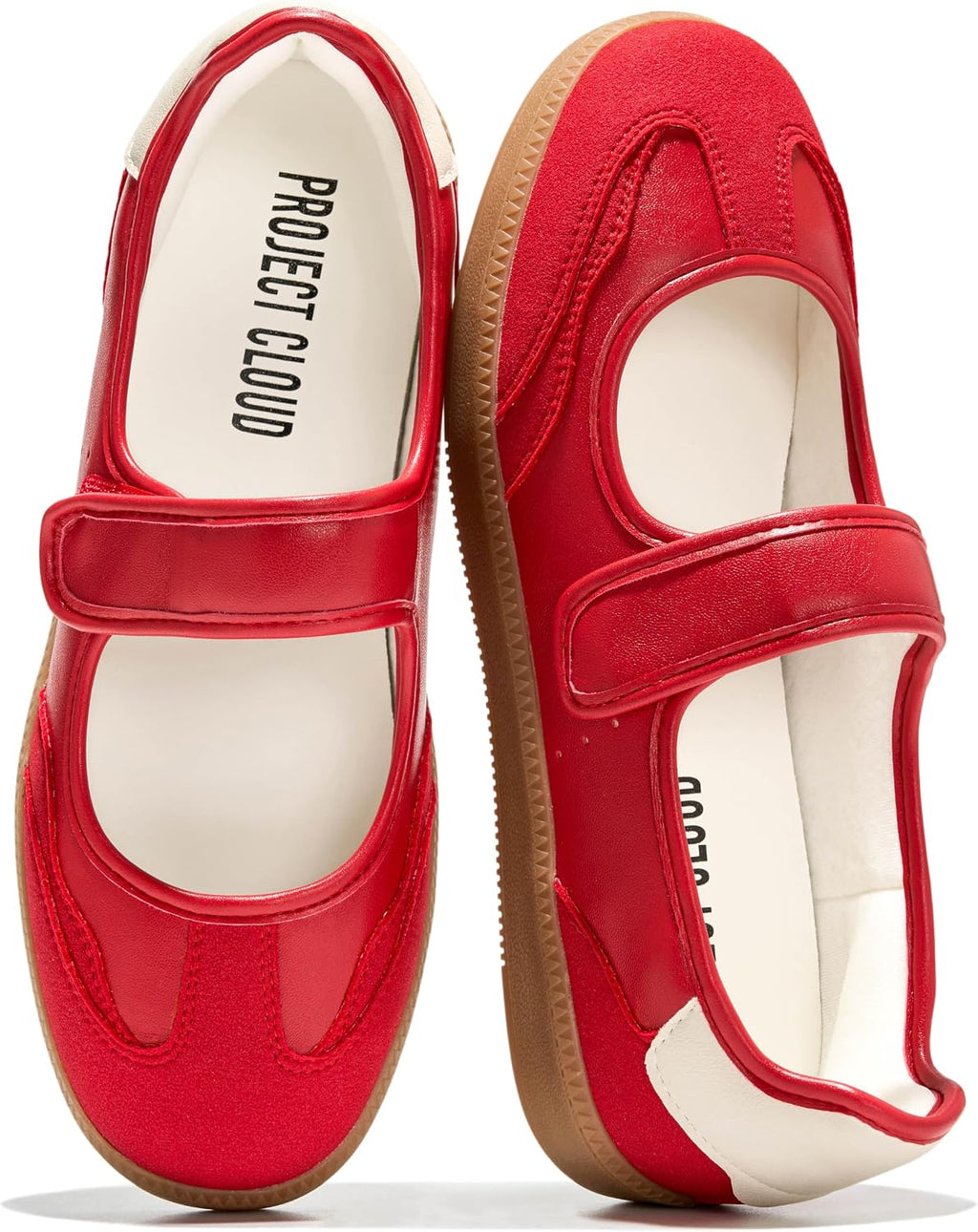 Women's Mary Jane Sneakers - Slip-On Casual Shoes with Cushioned Memory Foam Insole for Daily Walking - 6